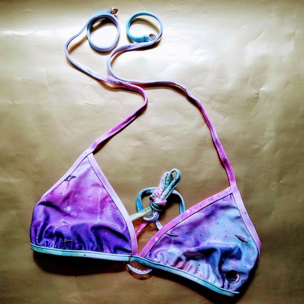Wildfox Space Cadet Galaxy Reversible Bikini NWOT